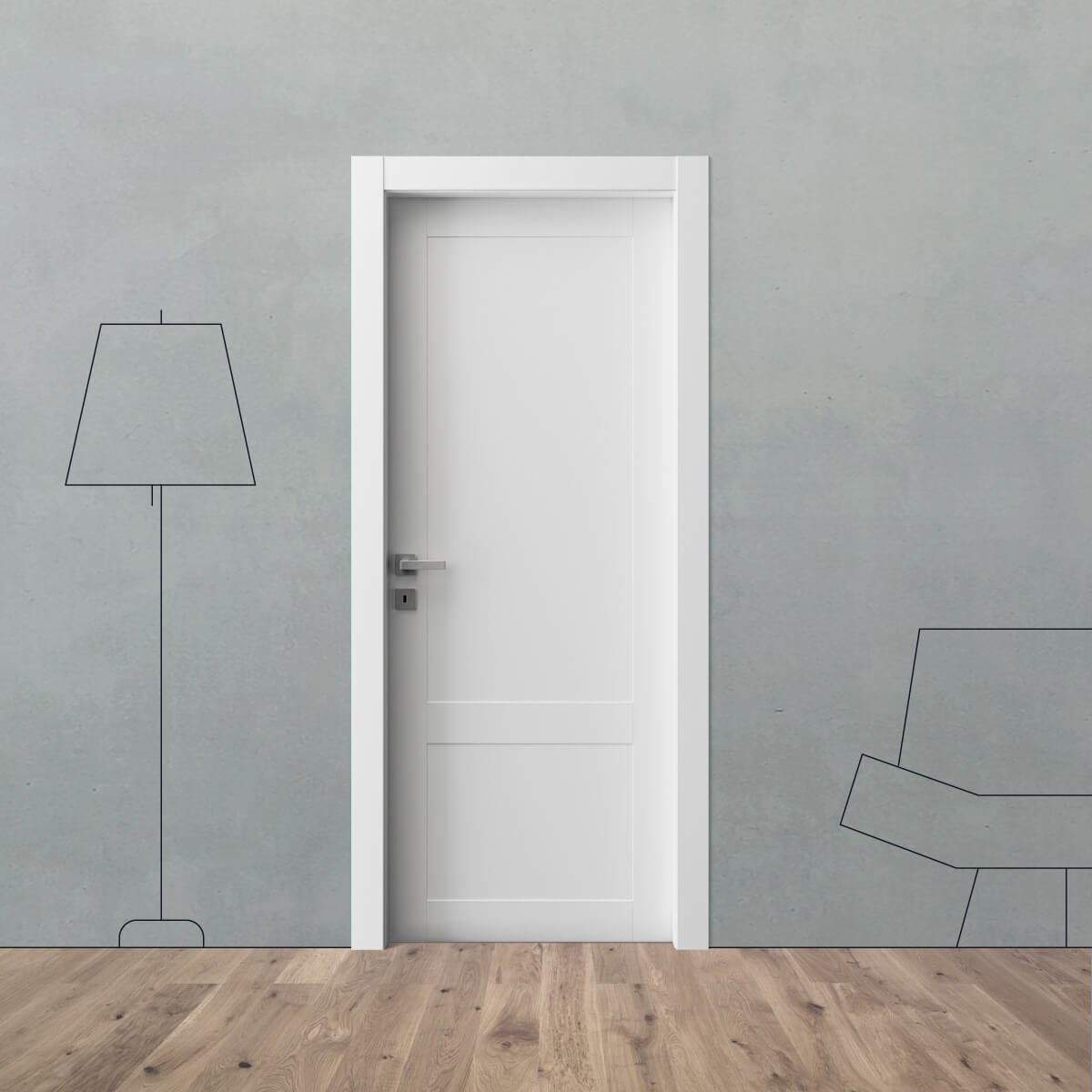 Porta laccata BK 2