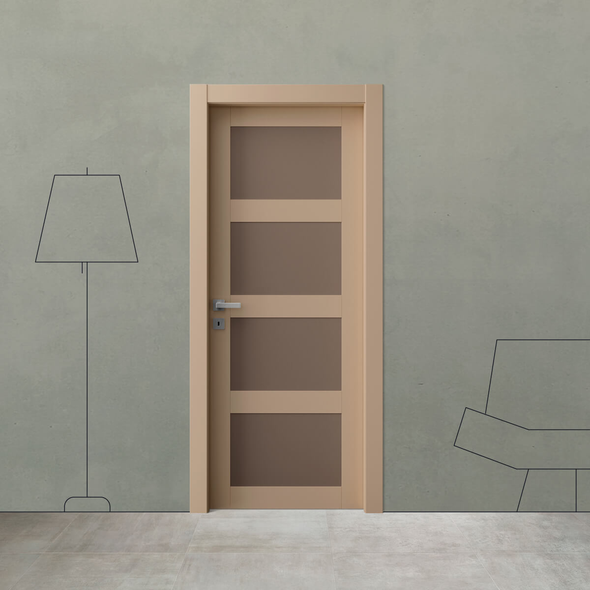 Porta laccata BK 4
