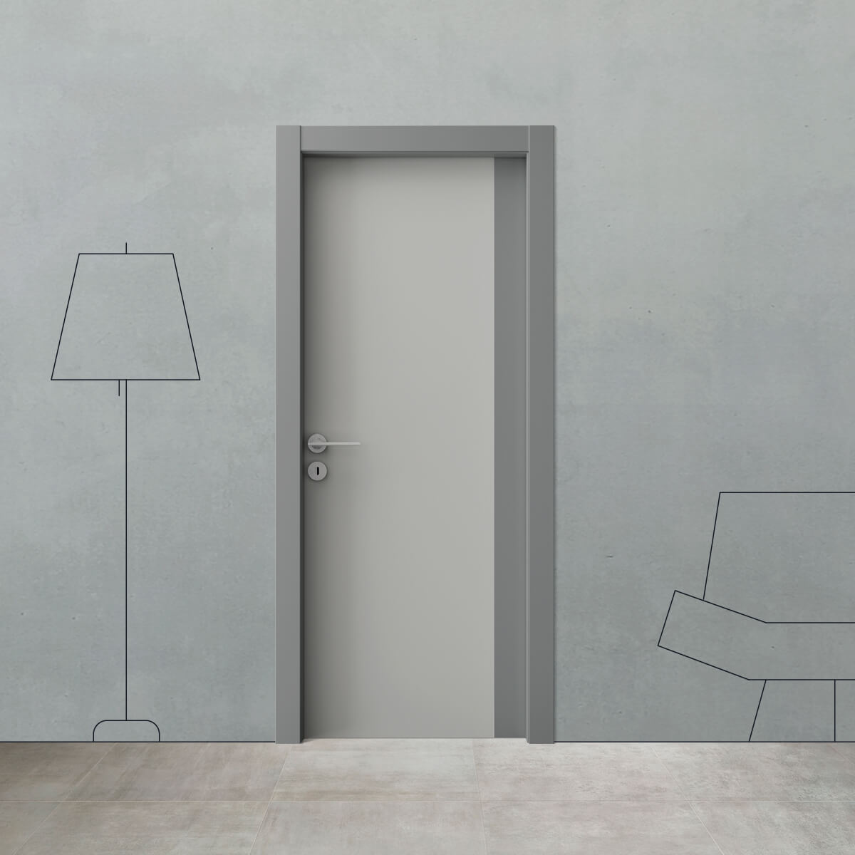 Porta laccata BK 6
