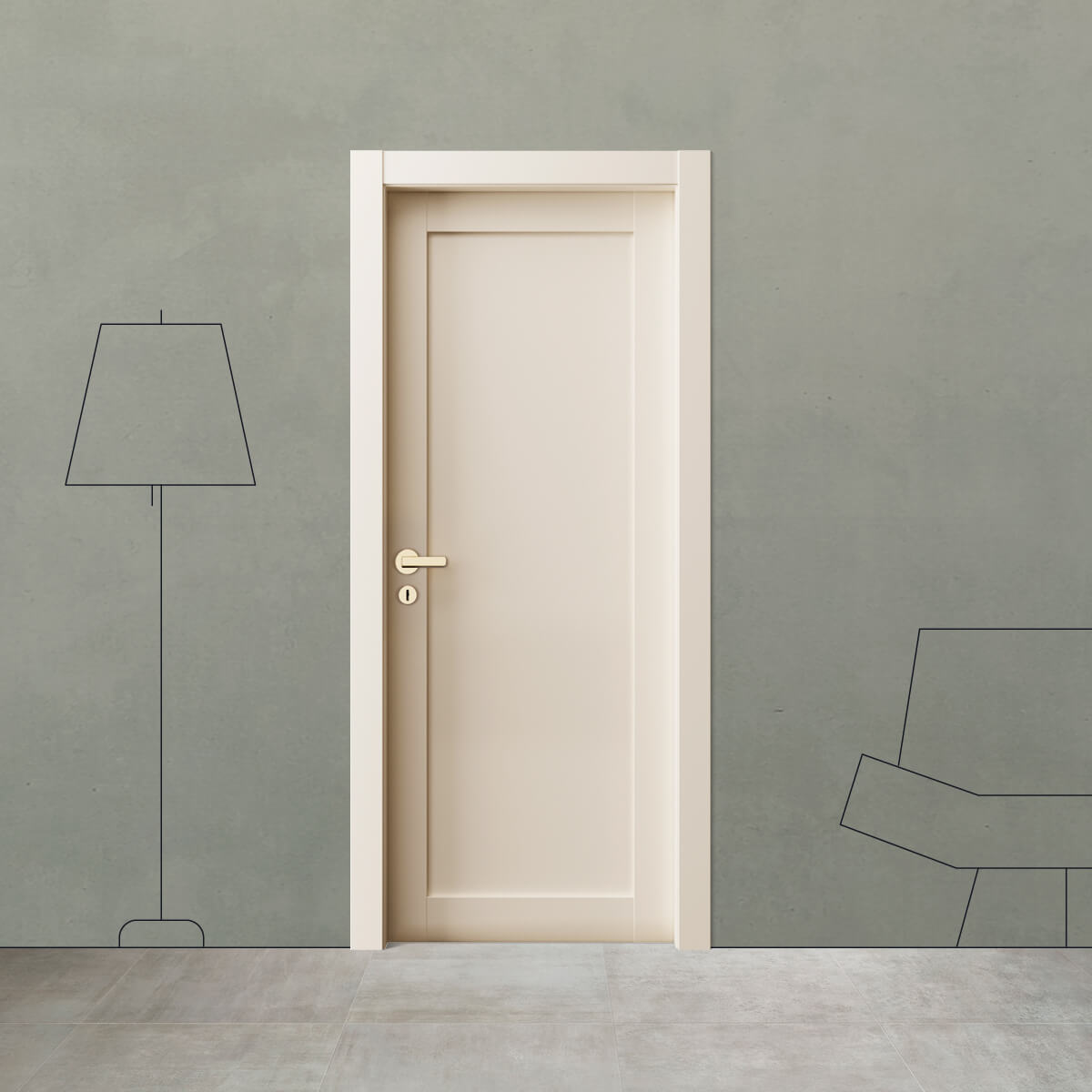 Porta laccata M 60